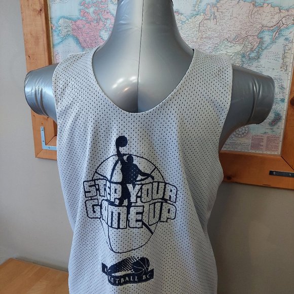 Basketball BC- Reversible Jersey Mesh Navy and White Men's Size Small - Picture 8 of 11